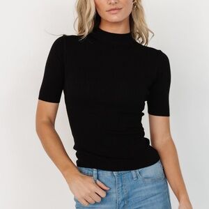 Baltic Born Libby Knit Top | Black Size SS